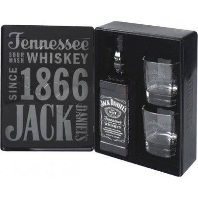Jack Daniel's 40% 0,7 l (darkové balení 2 sklenice)