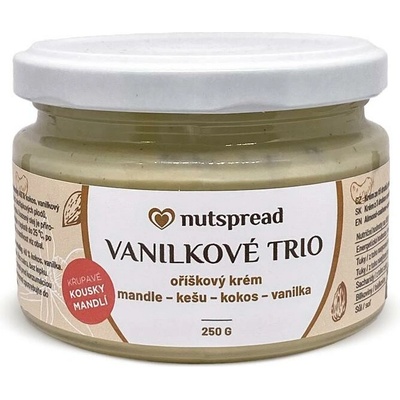 Nutspread orieškové máslo Nutspread Trio z troch druhov orechov 250 g