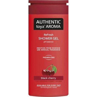 Authentic Toya Aroma Black Cherry aromatický sprchový gel 400 ml