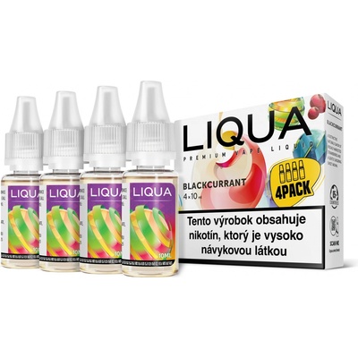 Ritchy Liqua Elements 4Pack Blackcurrant 4 x 10 ml 6 mg
