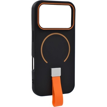 Gigapack iPhone 17 Pro Max GIGAPACK Силиконов калъф за телефон, микрофибърна плюшена вътрешност, MagSafe, черен GP-177470 (GP-177470)