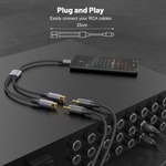 4smarts Активен кабел USB-C мъжко към 2xRCA (чинча) женско за устройства с USB-C порт (20 см) - 4smarts MatchCord Active USB-C Male to 2xRCA Female Adapter Cable (черен) (456903)