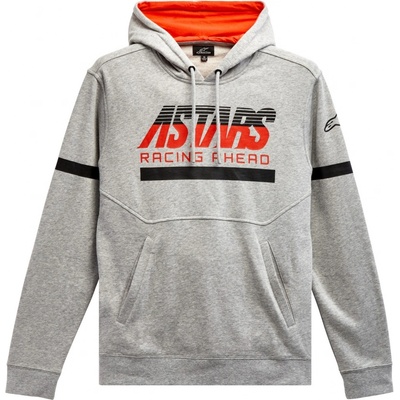 CLUB HOODIE Alpinestars šedá/černá/červená