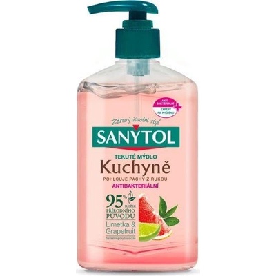 Sanytol mydlo tekuté kuchyne limetka a grapefruit 250 ml