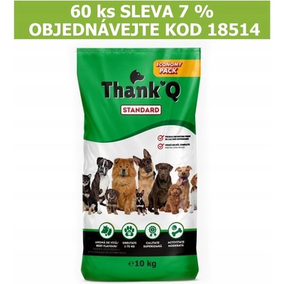 Thank´Q Standard Dog Adult Hovädzie 10 kg