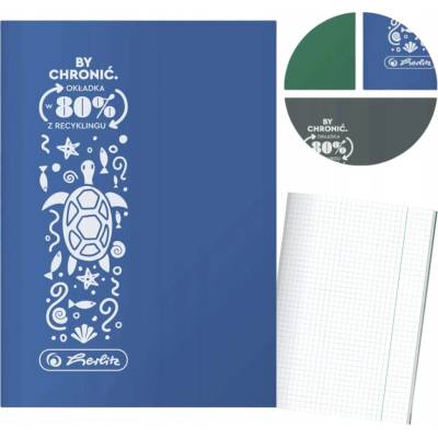 Herlitz Zošit A5 kockovaný Eco PP Ocean mix vzorov