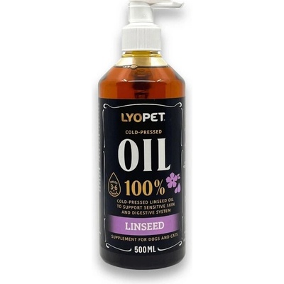 Lyopet 100% ľanový olej 500 ml
