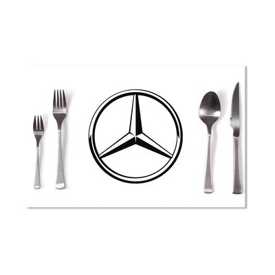 Sablio Prostírání Logo 1 Bílá 40x30cm – Zbozi.Blesk.cz