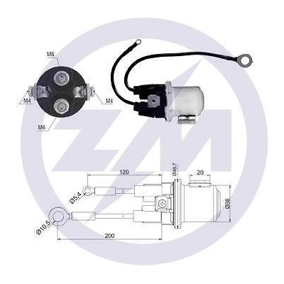 Pomocný spínač startéru Mitsubishi M8T62671