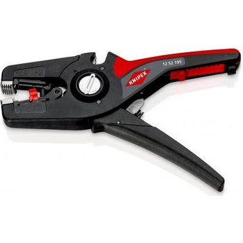 KNIPEX Клещи заголващи саморегулиращи PreciStrip, черно-фосфатирани, жило Ø0.08-16мм, черно-червена ръкохватка 195мм, - K125219 (K1252195)