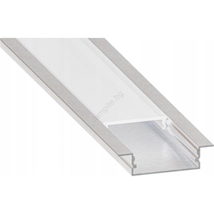 SmartLED Вграден профил за led ленти 1 м сребрист/бял (sd0105)