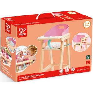 Hape Дървено столче за хранене за кукли Hape Sweet Treats - 2 части (H3609)