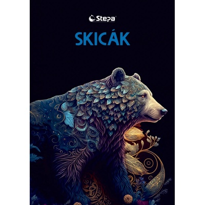 Skicák A3 - 20 listů, 180g/m2, černý