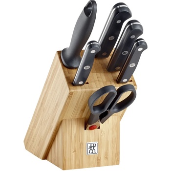 ZWILLING Комплект ножове с блок GOURMET, 7 бр. , бамбук, Zwilling (ZW36131002)