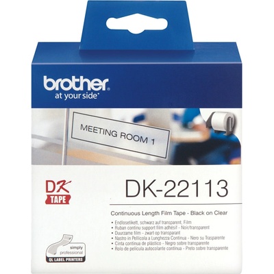 Filmová role Brother DK22113, 62mm x 15.24m, bílá, průsvitná, 1 ks