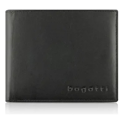 Bugatti Кожен портфейл Bugatti Super Slim With Flap, черен (49 1902 01)
