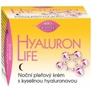 Přípravky na vrásky a stárnoucí pleť Bione Cosmetics Hyaluron Life s kyselinou hyaluronovou noční pleťový krém 51 ml