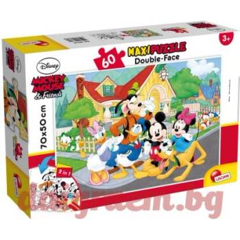Lisciani Пъзел lisciani 66728 - 60 части - Мики Маус, двулицев пъзел (li66728)