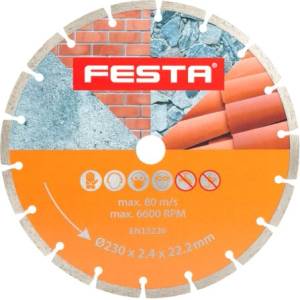 FESTA Диамантен сегментен диск FESTA 230x2.6x22.2 мм 21323.01 (21323.01)