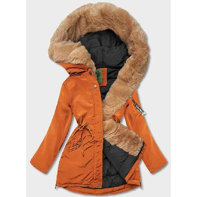 Dámská zimní bunda (CAN-588BIG) oranžová