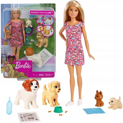 Barbie hlídání psů blond