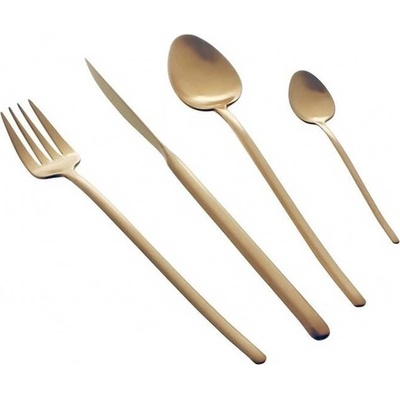 Herdmar Прибори за хранене stick- 24 части - позлатени мат (-149-3024-0517-200-0017)