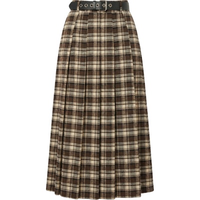 Imperial Plaid sukňa brown
