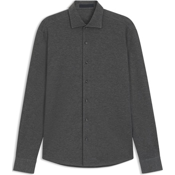 HUGO BOSS Риза с дълъг ръкав Boss Men's Rudy Double Breasted Lyocell Long Sleeve Slim Fit Shirt - Grey 030
