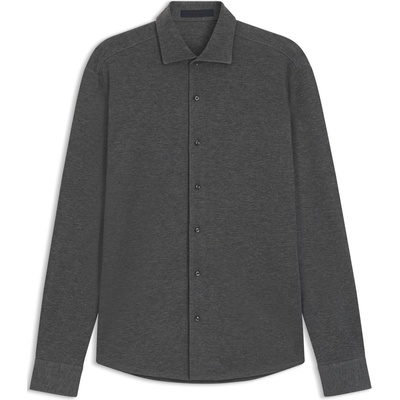 HUGO BOSS Риза с дълъг ръкав Boss Men's Rudy Double Breasted Lyocell Long Sleeve Slim Fit Shirt - Grey 030