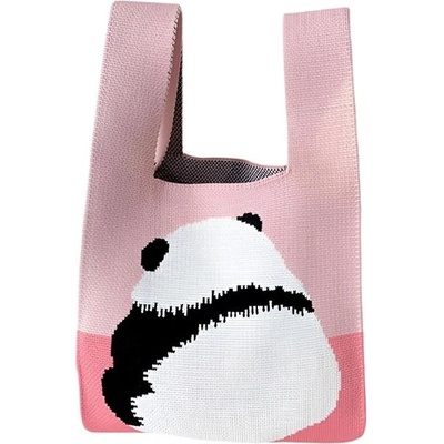 Annam Panda tote bag 35 × 20 cm růžová