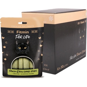 Dibaq Fitmin For Life Лиофилизирани пръчици за котки с котешка трева 6 бр. x 30 g