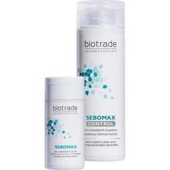 Biotrade Sebomax Комплект - Шампоан против пърхот Control и Лосион против пърхот, 200 + 100 ml