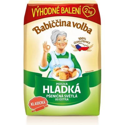 Babiččina Volba Mouka hladká pšeničná světlá 2 kg