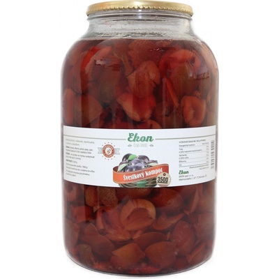 Ekon Švestkový kompot z půlených švestek 3,5 kg