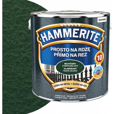 Akzo Nobel Hammerite přímo na rez 2,50L, kladívkový tmavě zelený