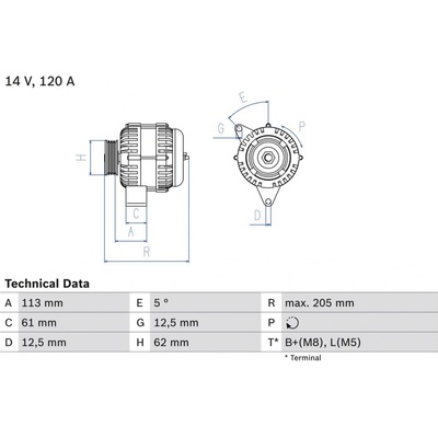 Alternátor BOSCH 0 986 049 530