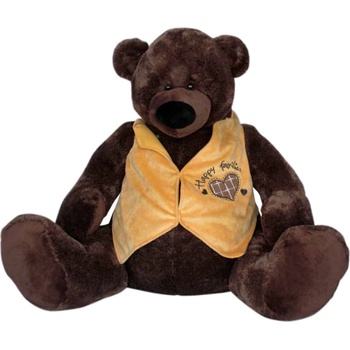 Амек Тойс Плюшена играчка Амек Тойс - Мече с жълто яке, 60 cm (010116-2)