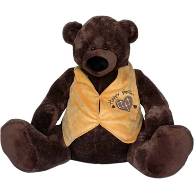 Амек Тойс Плюшена играчка Амек Тойс - Мече с жълто яке, 60 cm (010116-2)