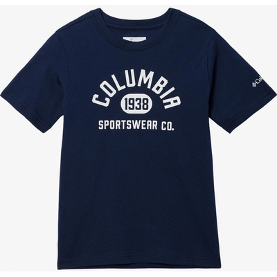 Chlapecké tričko Columbia Basin Ridge SS Graphic Tee collegiate navy/college life