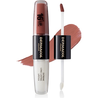 Dermacol 16H Lip Colour Extreme Long-Lasting Lipstick dlhotrvajúca dvojfázová farba a lesk na pery No. 31 8 ml