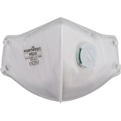 Portwest Respirátor Dolomite P310 FFP3 s ventilkem bílý 3 ks POR-P310WHR