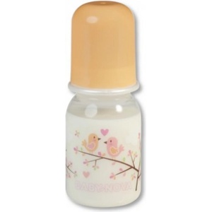 Baby-Nova Стандартно пластмасово шише Baby Nova - 125 ml, птици (46000) - ozone