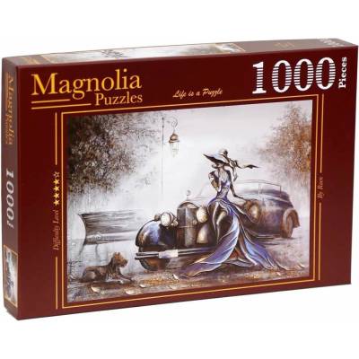 Magnolia Dáma v modrom 1000 dielov