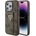 GUESS Кейс Guess Grip Stand 4G Triangle Strass за iPhone 15 Pro, кафяв (GUE003375-0)