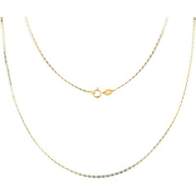 SAVICKI Синджирче Savicki 1, 7 мм: двуцветно злато, 585, плочка