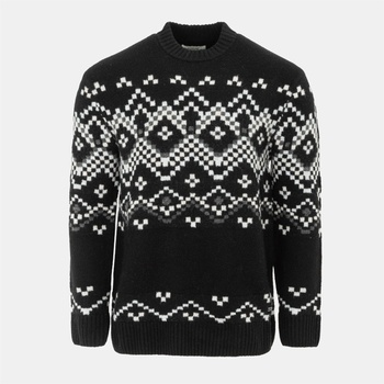 Firetrap Пуловер Firetrap Pattern Crew Jumper Men - Black/Mono