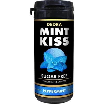 Dedra MINT KISS silně mátové osvěžující pastilky bez cukru peppermint 28 g