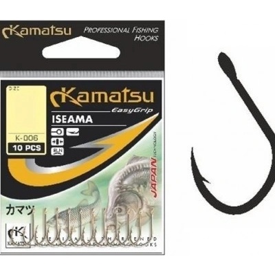 Kamatsu Iseama BLNO čierny nikel s očkom veľ.4 10 ks