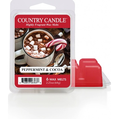 Country Candle Peppermint & Cocoa Vonný Vosk 64 g