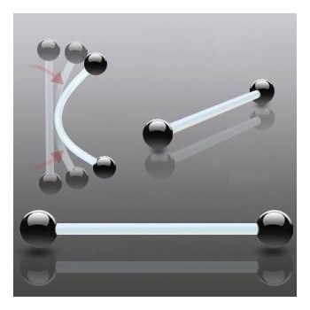 Šperky4U piercing do jazyka PTFE PJ01069